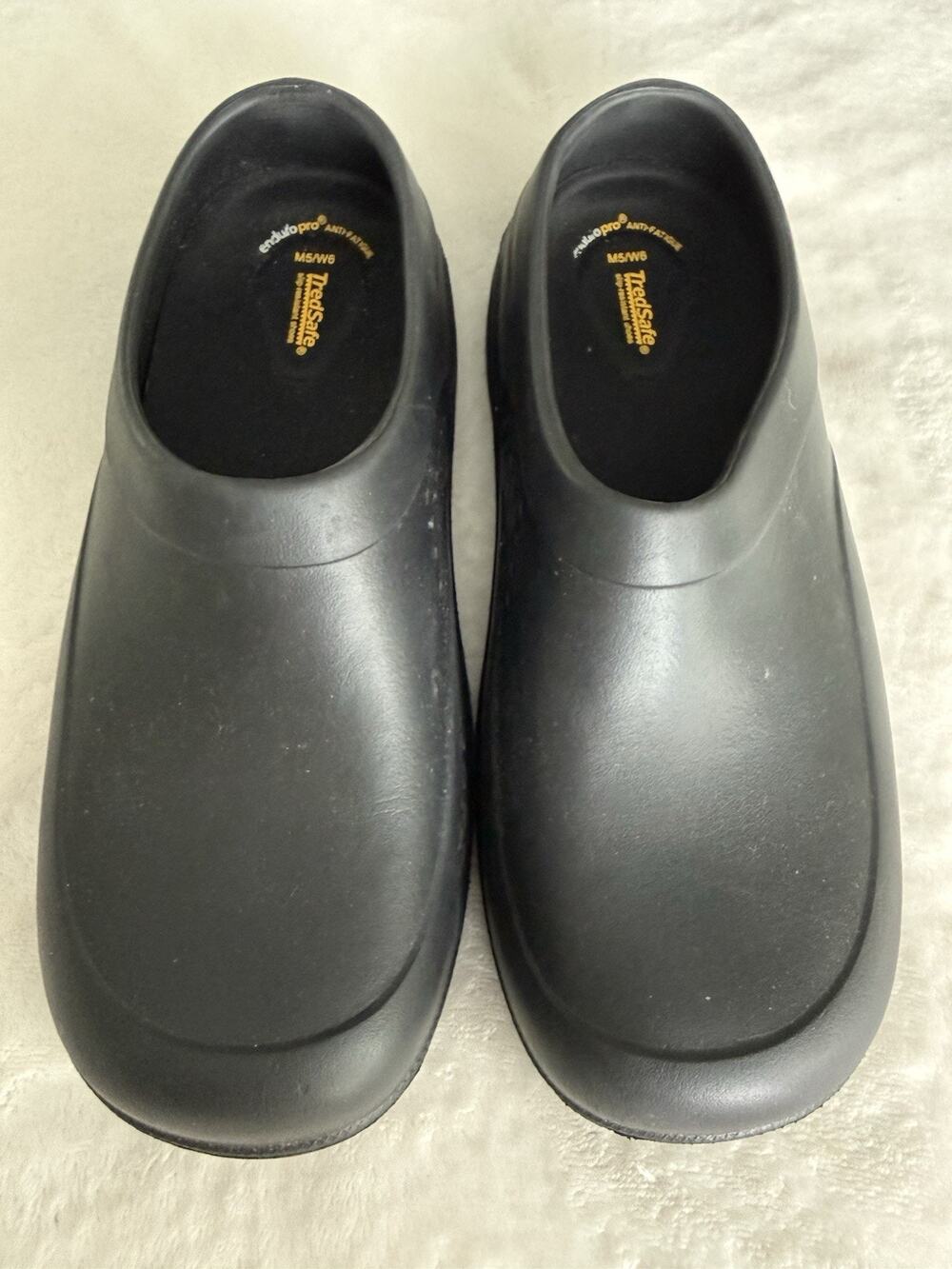 TredSafe Enduro Pro Black Oil And Slip Resistant Non Marking Clogs Shoes M5/W6
